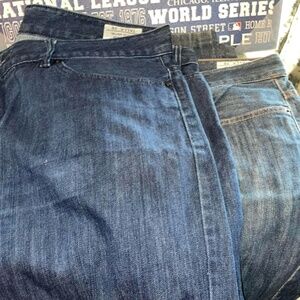 Lot of 4 mens jeans 38Tall /2 Rocco Silver Plate / 2 week end